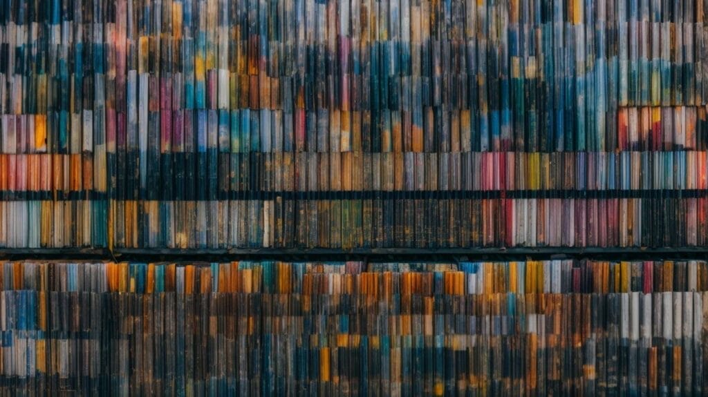 A close up image of a colorful wall showcasing beautiful Color Mixing.