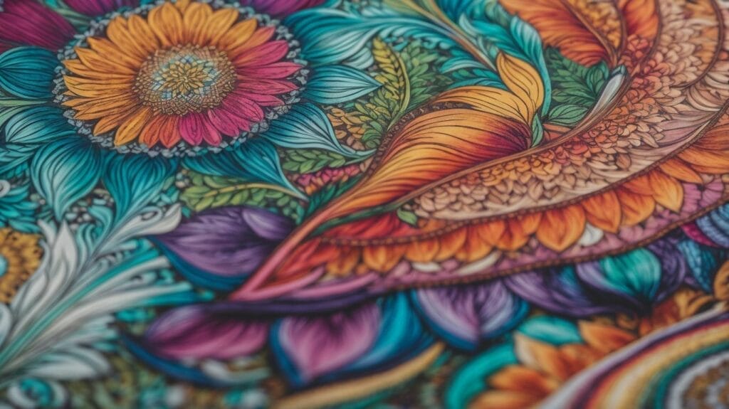 A close up of a personal growth coloring book.
