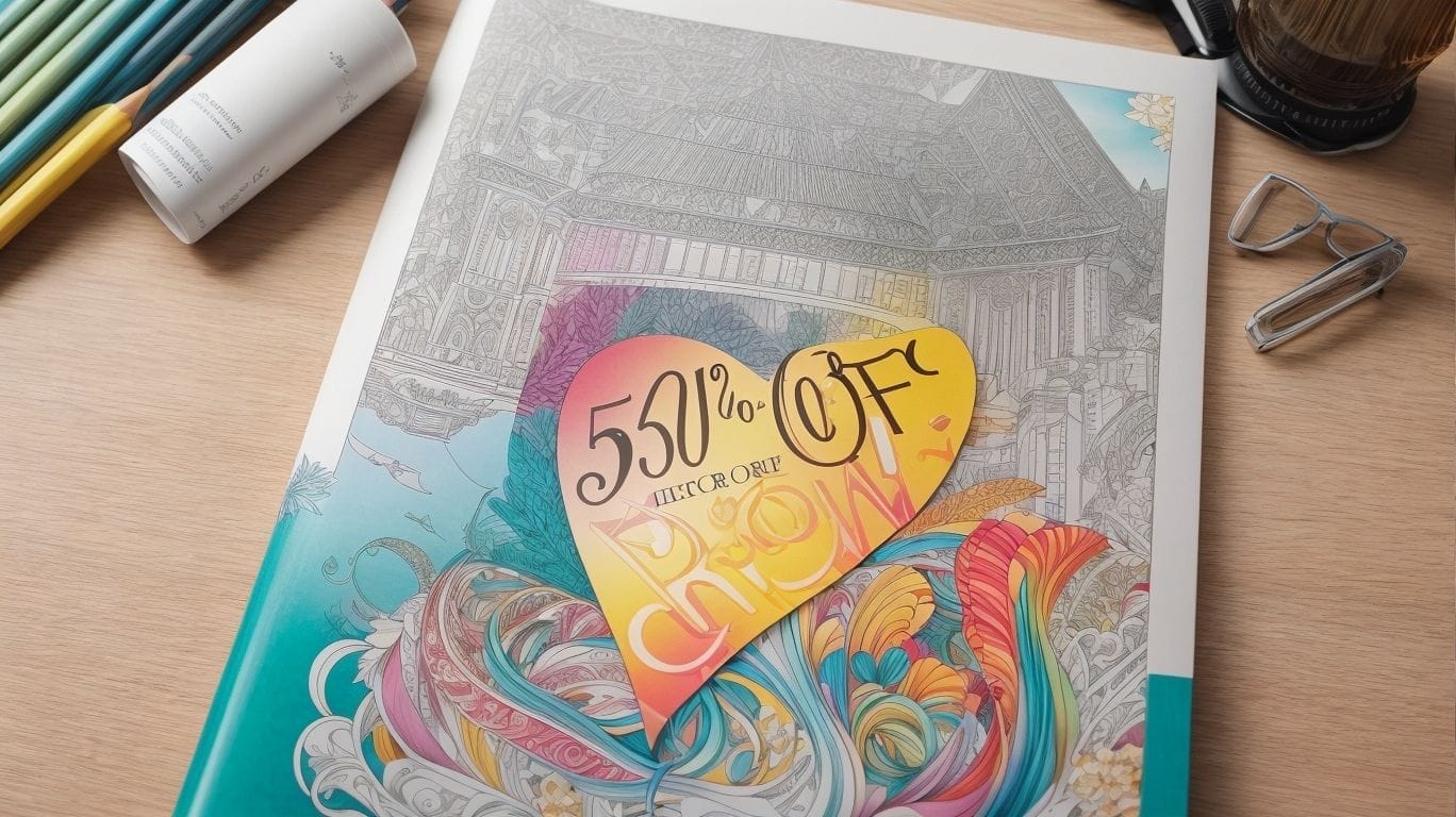 50% Off Promotion - Customizable Adult Coloring Books 