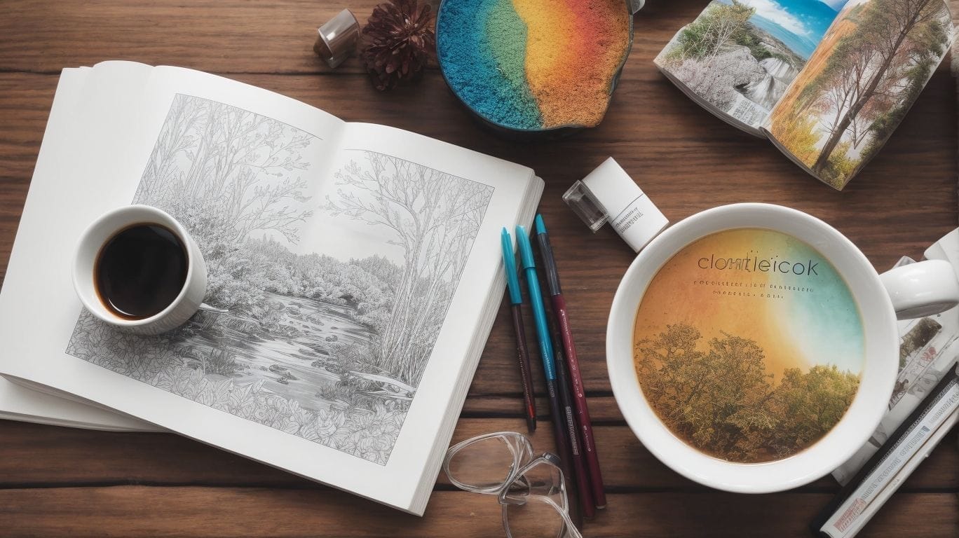 Sharing and Showcasing Your Finished Artwork - Nature and Landscape Adult Coloring Books 