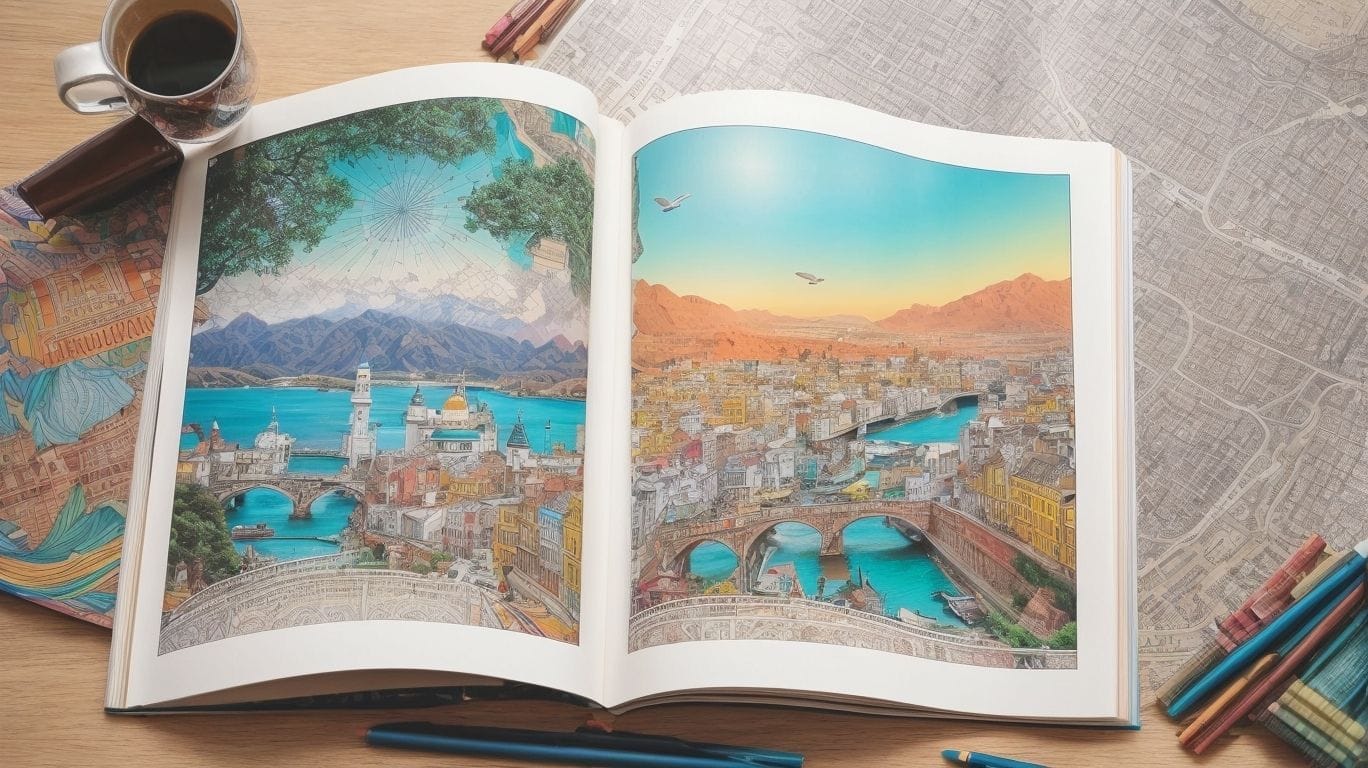 Popular Adult Coloring Books for Travel Enthusiasts - Travel and Adventure Coloring Books 