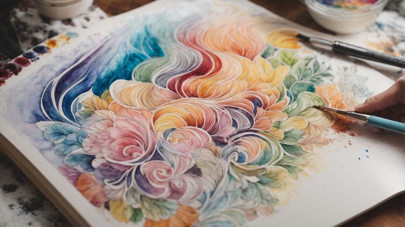 Transferring Drawings from Coloring Books - Using Watercolors on Coloring Pages 